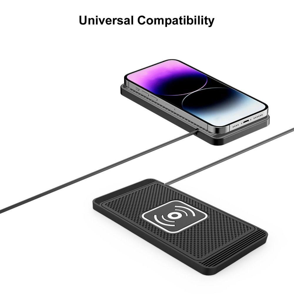 Non-Slip Pad Wireless Car Charger Fast Charging Car Charging Pad Dashboard Mount