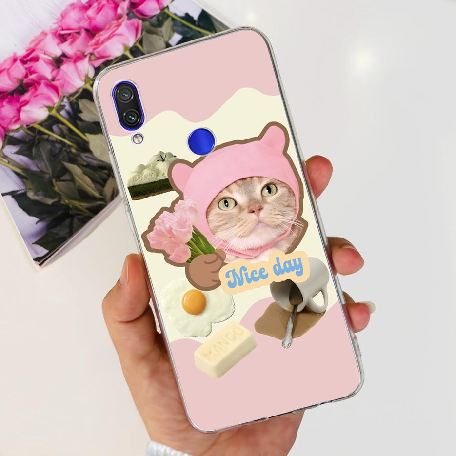 Чехол для Xiaomi Redmi Note 7 Pro Новый Модный Расписной Чехол Прозрачный Силиконовый Мягкий ТПУ Чехол для Телефона Для Redmi 7 Redmi7 Note7 Pro Корпус