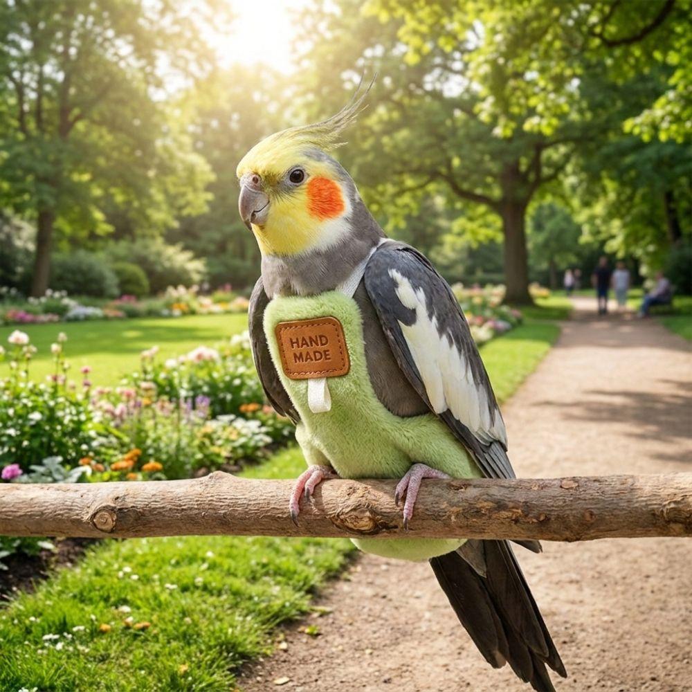 Warm Plush Bird Diaper Comfortable Bird Harness Nappy Washable Parrot Poop Bag Outdoor