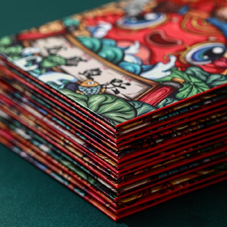 6 шт., красные конверты на китайский Новый год, Год Дракона, Хунбао, весенний фестиваль, удача, денежные мешки, весенний фестиваль, красные конверты