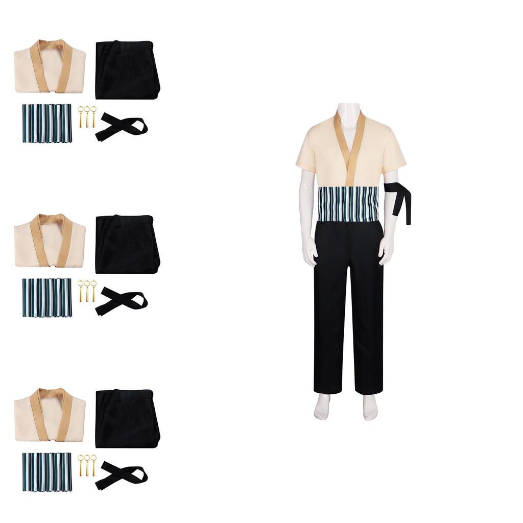 Реалистичная версия костюма для косплея Зоро из фильма One Piece, полный набор для ролевых игр