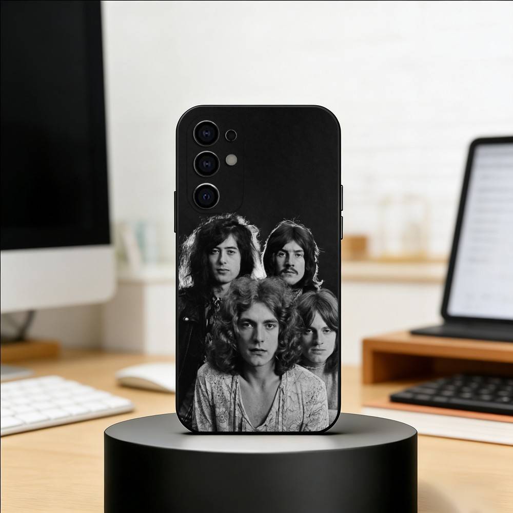 Rock L-Led Z-Zeppelin Band Phone Case For Samsung S25,S24,S21,S22,S23,S30,Ultra,S20,Plus,Fe,Soft Silicone Black Cover
