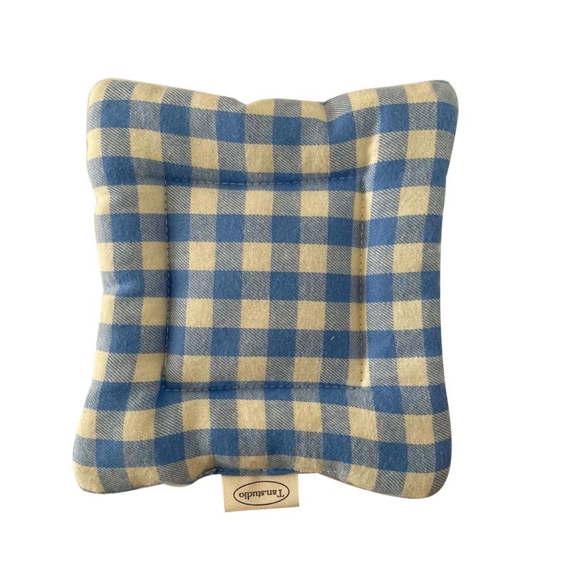 1 шт. подставка под приборы самодельные подставки под стол декор в клетку квадратная чашка кухонные принадлежности 15x15 см изоляционный коврик