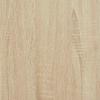 Rolling Desk in Sonoma Oak 91 x 50 x 77 cm Engineered Wood