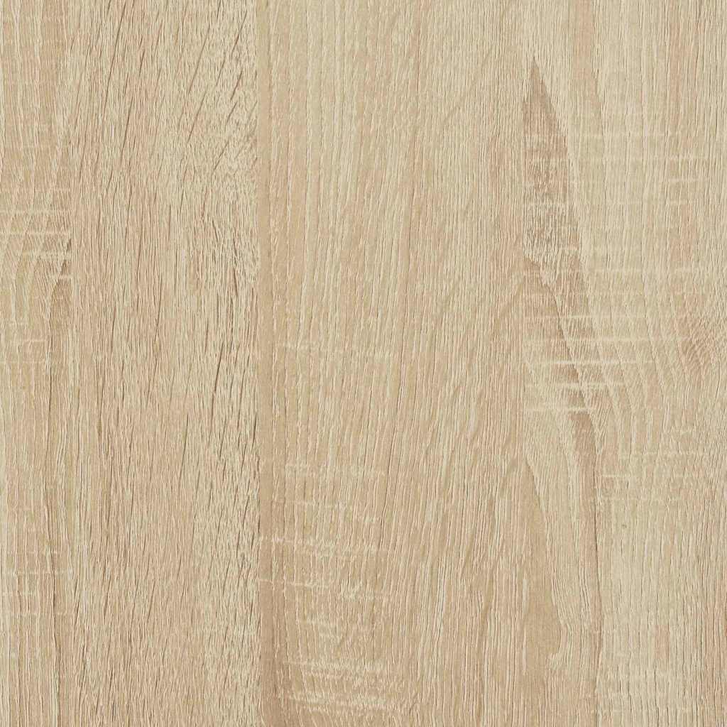 Rolling Desk in Sonoma Oak 91 x 50 x 77 cm Engineered Wood