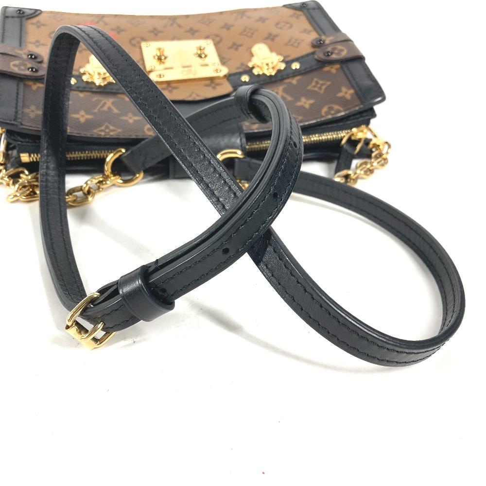 Louis Vuitton M43596 Monogram Reverse Клатч-сундук 2-в-1 Сумка-почтальон Сумка через плечо