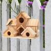 Домик для птиц для улицы Деревянный скворечник для вьюрков, синих птиц, кардиналов, колибри