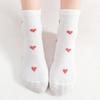 5 пар/лот детские мягкие хлопковые носки корейские носки с принтом в виде сердечек и цветов для девочек весенне-летние теплые детские носки средней длины