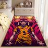 Soccer Player and Tiger Design suitable as a non-slip mat for the living room or bedroom sofa