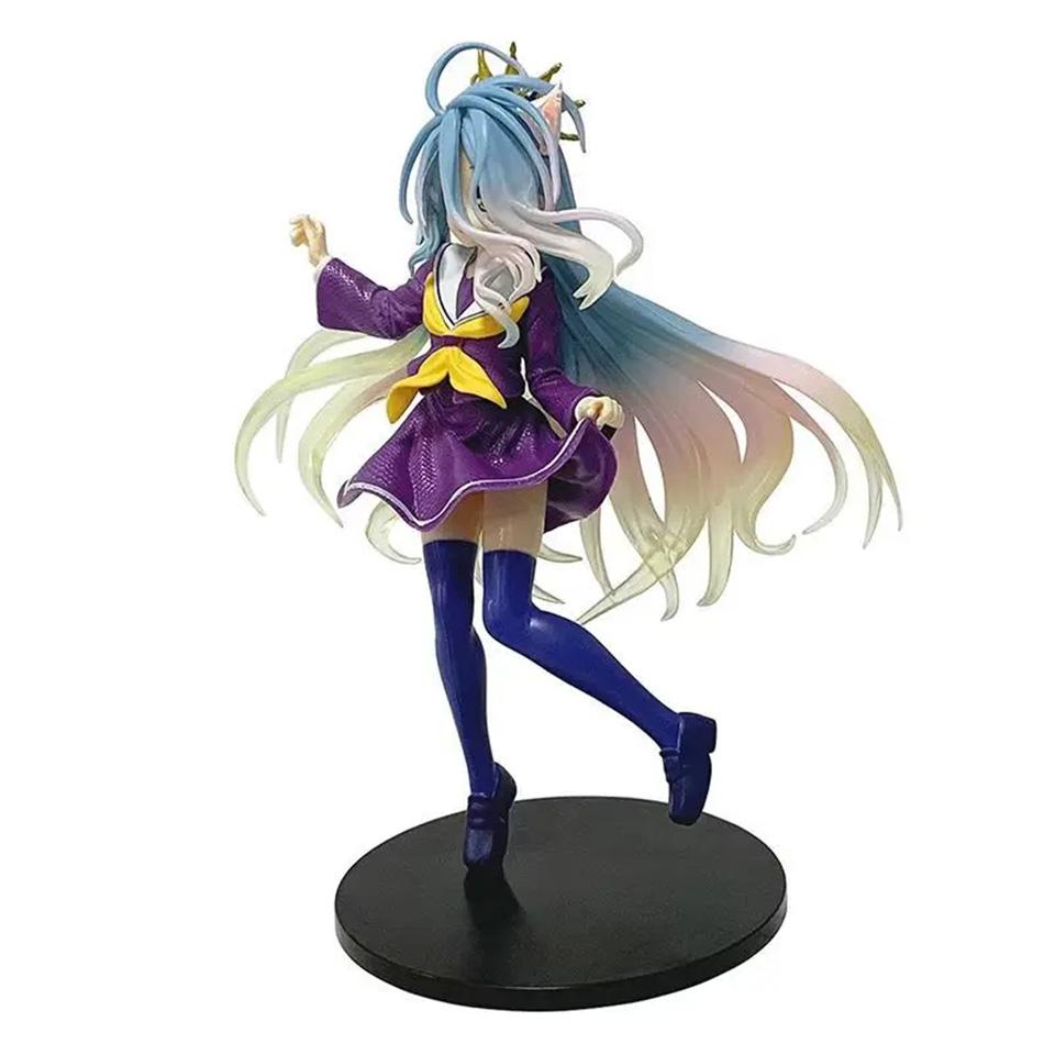 18СМ Аниме NGNL No Game No Life Белый "Фигурка Аниме ПВХ Аниме Фигурки Действия Модель Коллекция Украшение Аниме Модель Игрушка Подарок