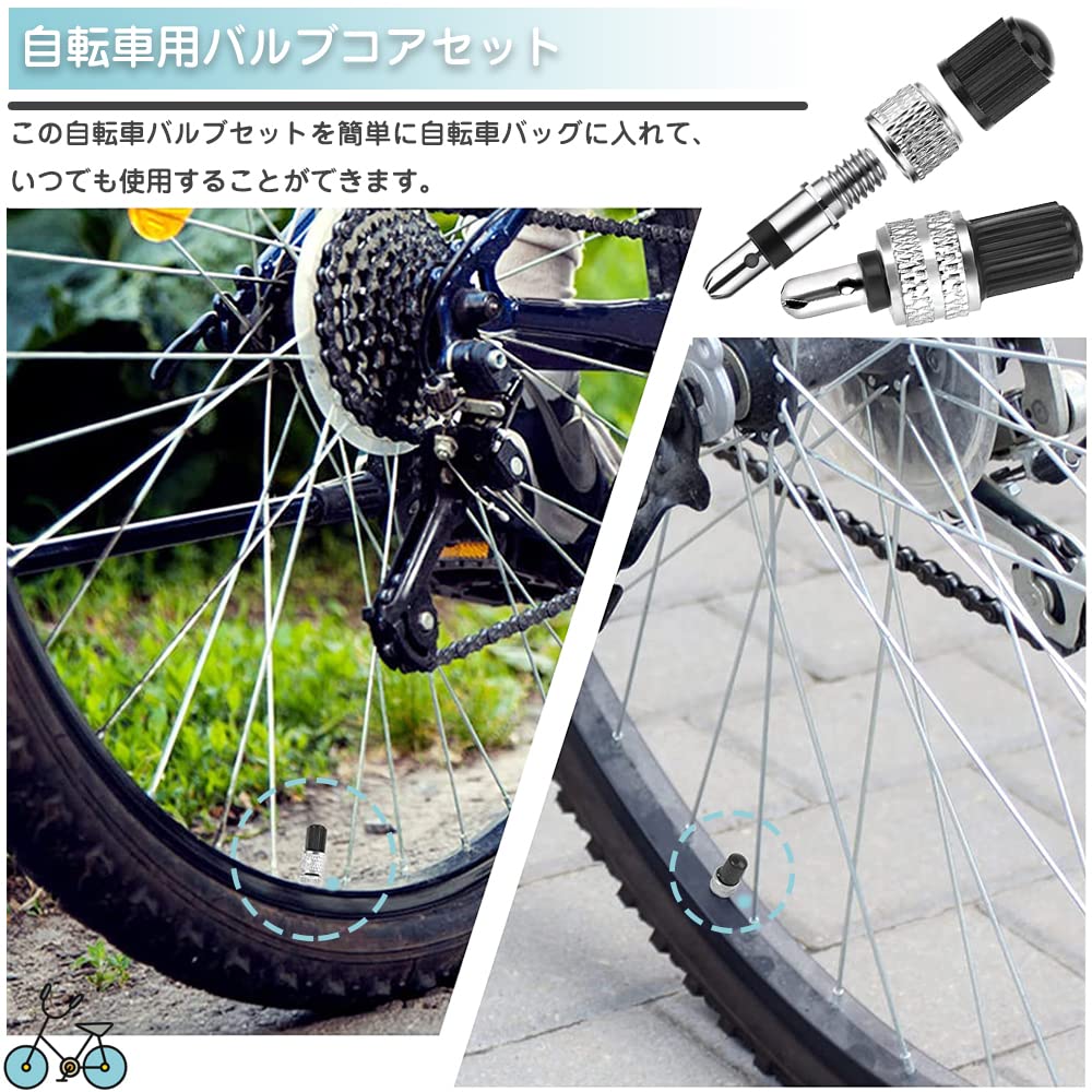 TBDBNR Велосипедный воздушный клапан с длительным сроком службы, набор из 10 клапанов, сердечник клапана, преобразование в английский стиль, легко заменяется для велосипедов, не требуется резина для насекомых, легкий