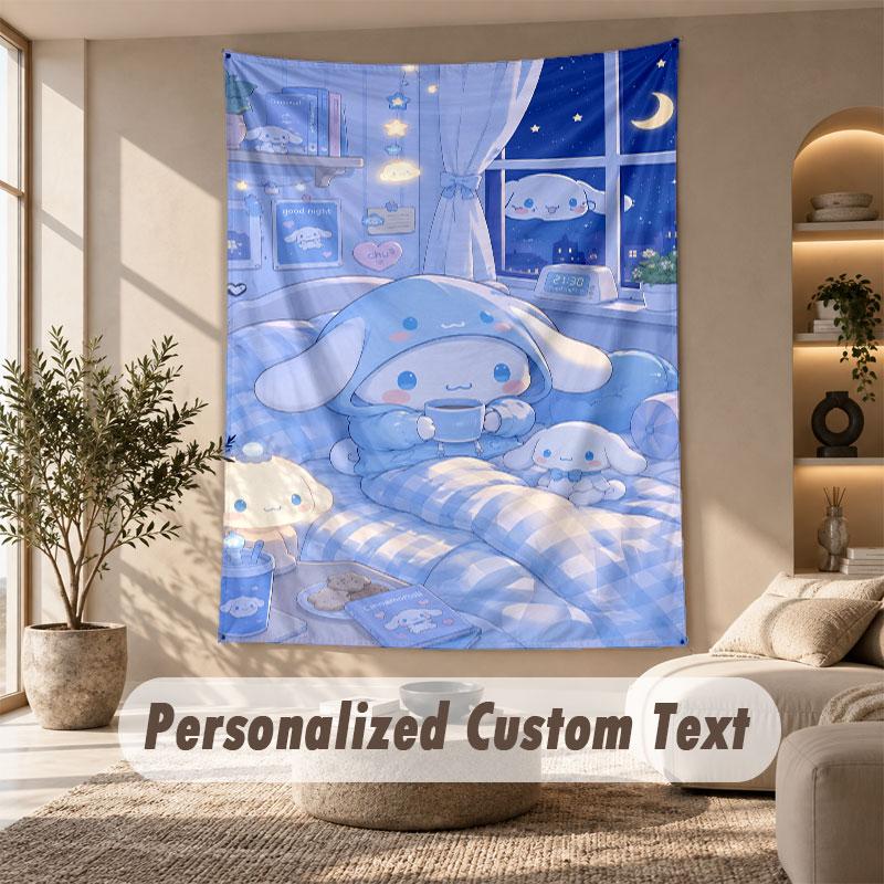 Wall Hanging Tapestry Art Cloth Bedroom Room Background DecorCinnamoroll