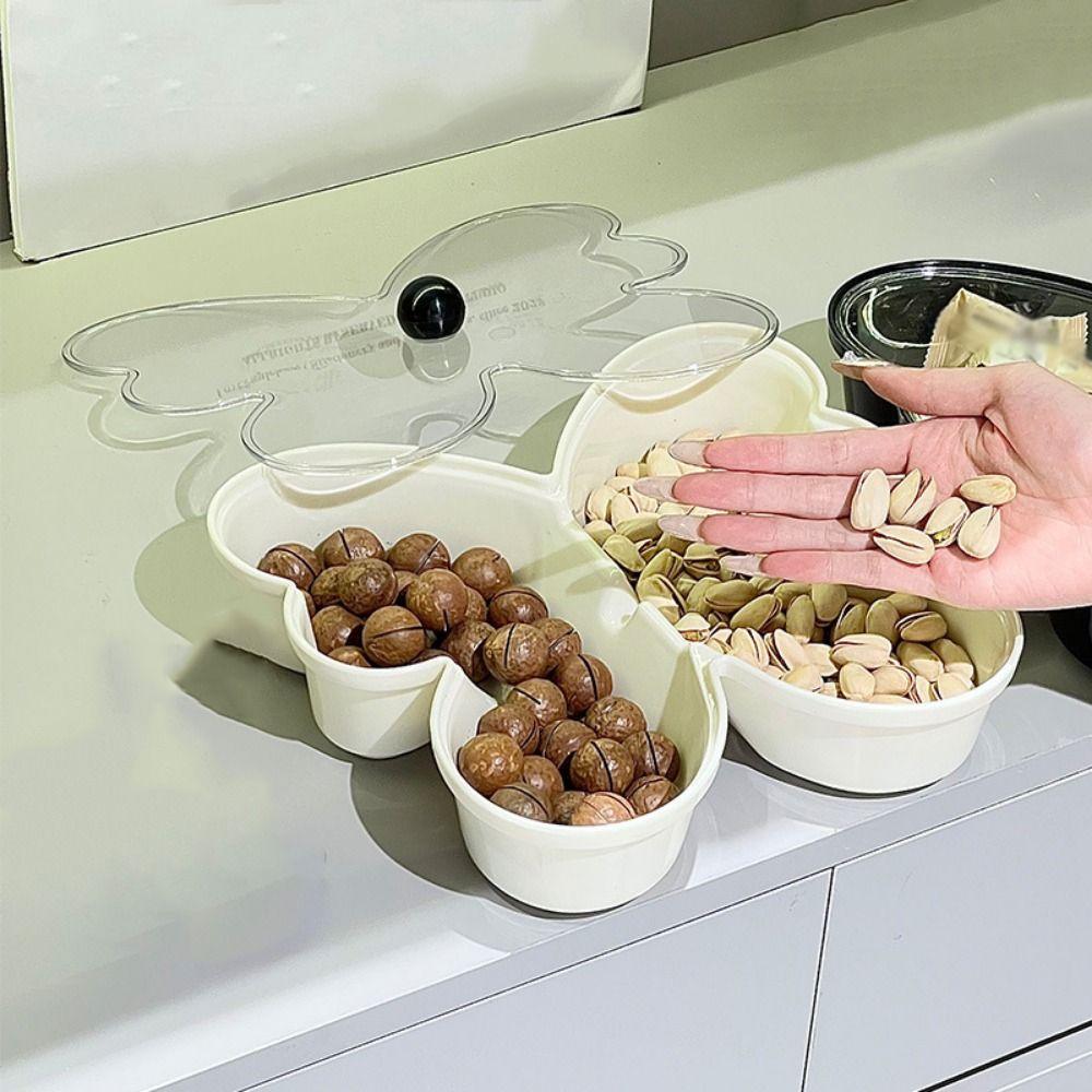 Butterfly-shaped Candy Storage Box Reusable Divided Serving Platter Fruit Plate Tray Fruit Trays