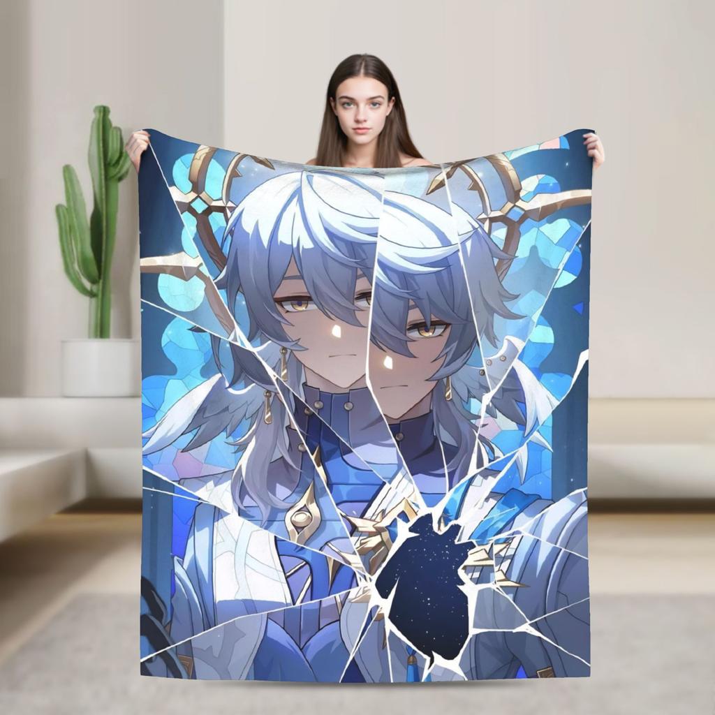 Супер Теплое ОдеялоДетское Взрослое Кемпинг Honkai Star Rail Плед Фланелевое Покрывало Для Улицы Новинка Покрывало для Дивана-Кровати