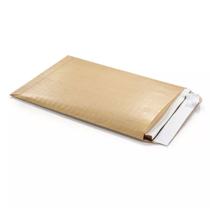 50 Reinforced Kraft Pouches - 26 X 33 Cm