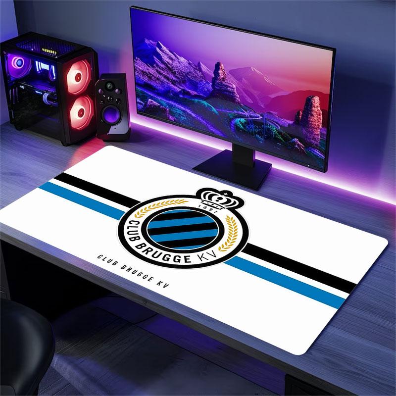 Club Brugge Mouse Pad, Large Gaming Desk Mat, Non-slip XXL Mousepad for Laptop & Tablet, Mini PC Playmat with Stitched Edges