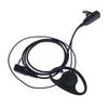 Single Wire Earpiece Headset Kit Mic Ptt Mic D Shaped 2 Pin Radio Earphone