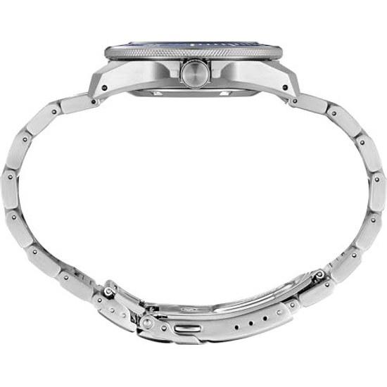 Мужские часы SEIKO Prospex корпус из нержавеющей стали автоматический механизм водонепроницаемые люминесцентные стрелки синий - SRPL51. классический