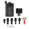 Oil Catch Tank Black Environmentally Friendly Highly Effective Air Oil Separator Tank Reservoir Kit Universal for Cars