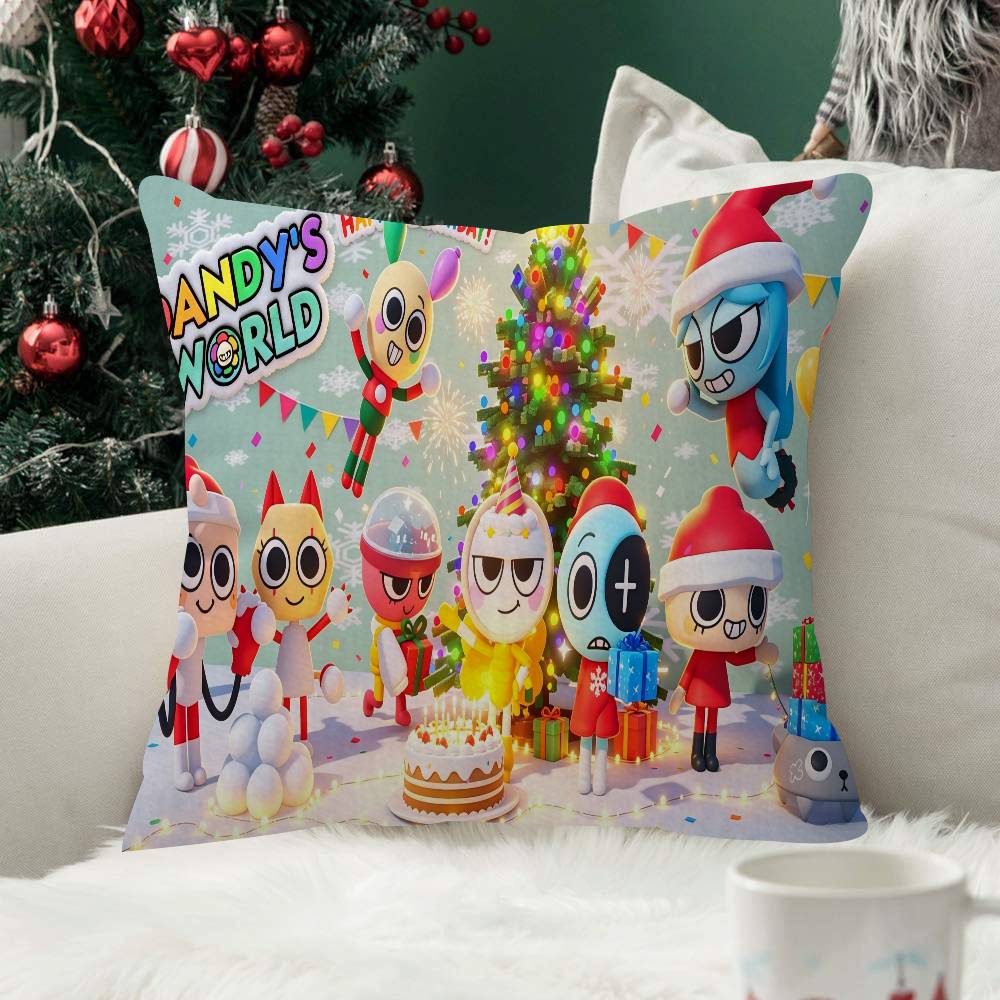 Cute Game Dandys Worlds Cartoon Pillow Cover Soft Decor Throw Pillow Case xcm Couch Home Decor for Living Room Party Gift