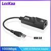 1000Mbps USB 3.0 To Rj45 Network Type C To Rj45 Ethernet Lan Adapter for Win 7 8 10 XP Mac PC Laptop Free Driver Win10/11 3