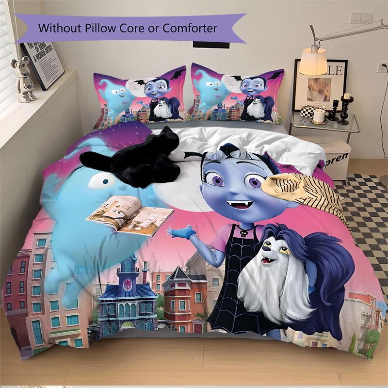 Vampirina Friends Print 3Pcs Bedding Setduvet Cover With 2 Bedropillowcase Home Birthday Gift