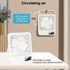 Desktop Fan with Digital Display Office Quiet Foldable Cold Fan Mini USB Rechargeable Fan 5-Speed Adjustment Continuous Cooling