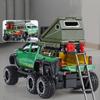 1/28 BENZ X-CLASS 6X6 Кемпинг Внедорожник Модель автомобиля из сплава Звук и свет Детская игрушка Коллекционные предметы Подарок на день рождения