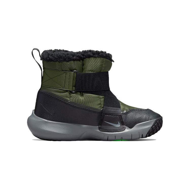 Nike Ботинки Flex Advance Устойчивые к истиранию Водонепроницаемые Тепловые Низкие Детские Ботинки Армейский Зеленый DD0304-300