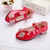 Girls Kids Toddler Princess Sandals Rivet T -Strap Flats Pointed Toe Formal Shoes