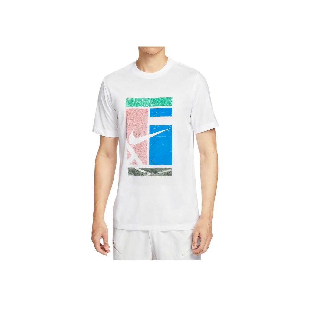 Nike Мужская футболка с коротким рукавом Dri-Fit Court Solid Knit HV1789-100