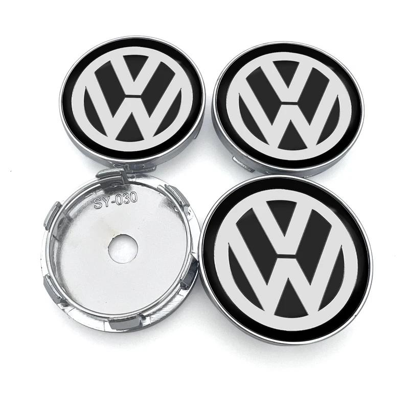 Car Wheel Center Hub Cap stickers Car Rims Dust-proof Cover Hubcaps Emblem for VW CC Golf 6 7 GTI Tiguan Passat B5 B6 B7 Jetta