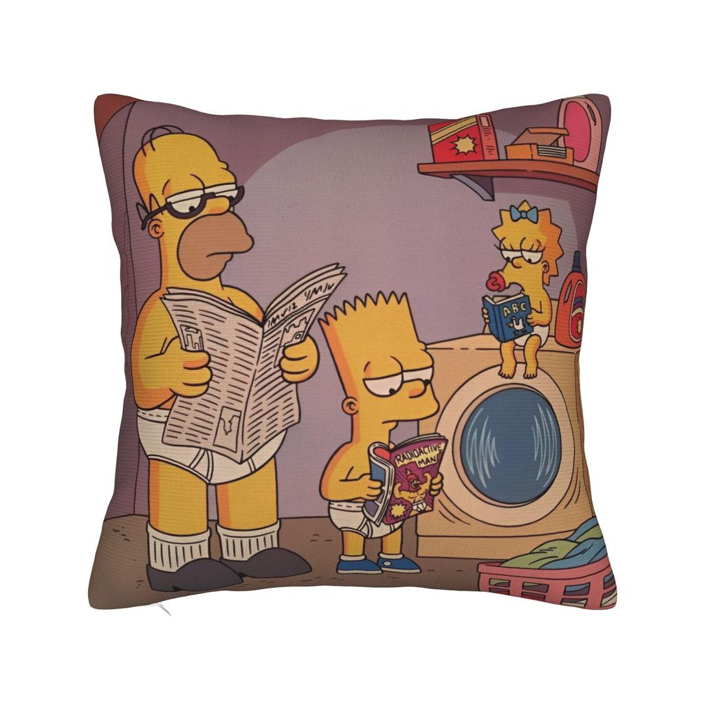 Декоративные наволочки S-Симпсоны Семья Аниме Аксессуары Автомобильная Подушка-плед Чехол Квадратный Стиль Разные Размеры