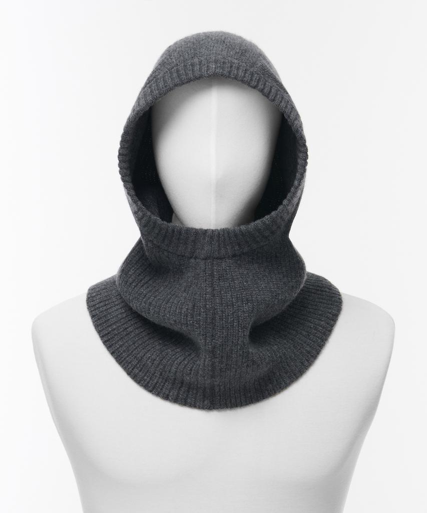 MUSINSA STANDARD Lambswool Oversized Knit Balaclava [Medium Grey]