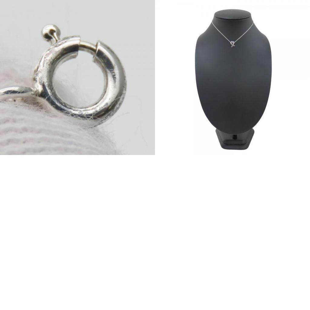 Used TIFFANY&Co. Necklace Loving heart Silver925 2.8g Silver Paloma Picasso