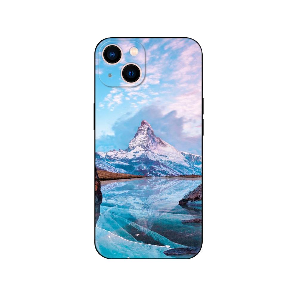 Black tpu Case For Samsung galaxy M53 M13 M62 A12 A22 A32 A42 A52 A72 4g 5g A20S back cover Mountain  Tree Forest Peak Mist