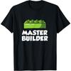 Brick Builder Funny Blocks Building Master Builder Toys Kids T-Shirt(2)