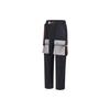 Li Ning X M@rket Collaboration Series Large Pocket Style Belted Drawstring Straight Leg Casual Pants Men Pants Black AYKT599-2