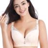 Plus Size Women's Underwire Minimizer Bra with Adjustable Five-Row Buckle for Support
