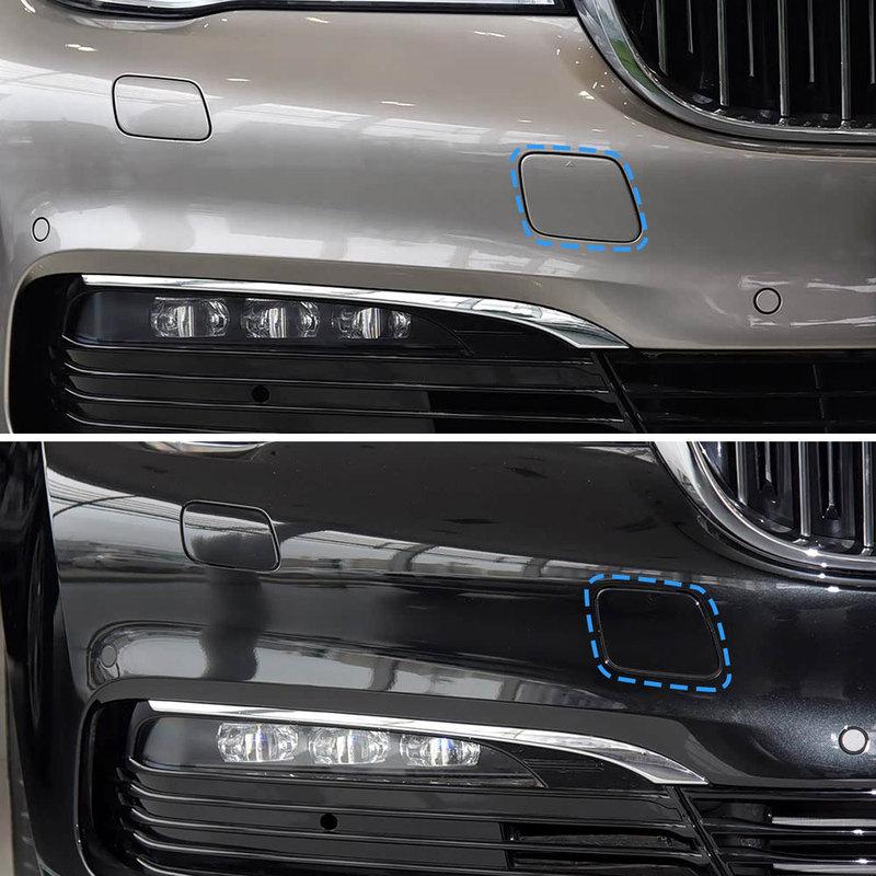 For BMW G11 G12 Car Front Bumper Tow Hook Cover Cap Accessory Black White For BMW 7 Series 730 740 750 2016-2018 51117412466