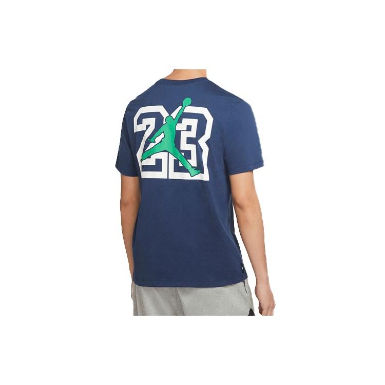 Air Jordan LEGACY AJ13 Sports Short Sleeve Blue Men's CW0800-414