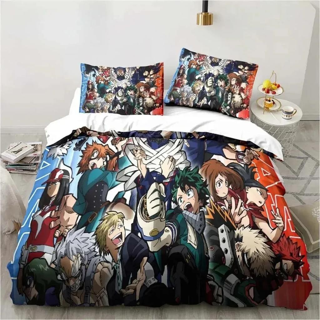 3D Print Bedding Gift My Hero Academia Bedding Set Single Twin Full Queen King Size Bed Set Adult Kid Bedroom Home Textile