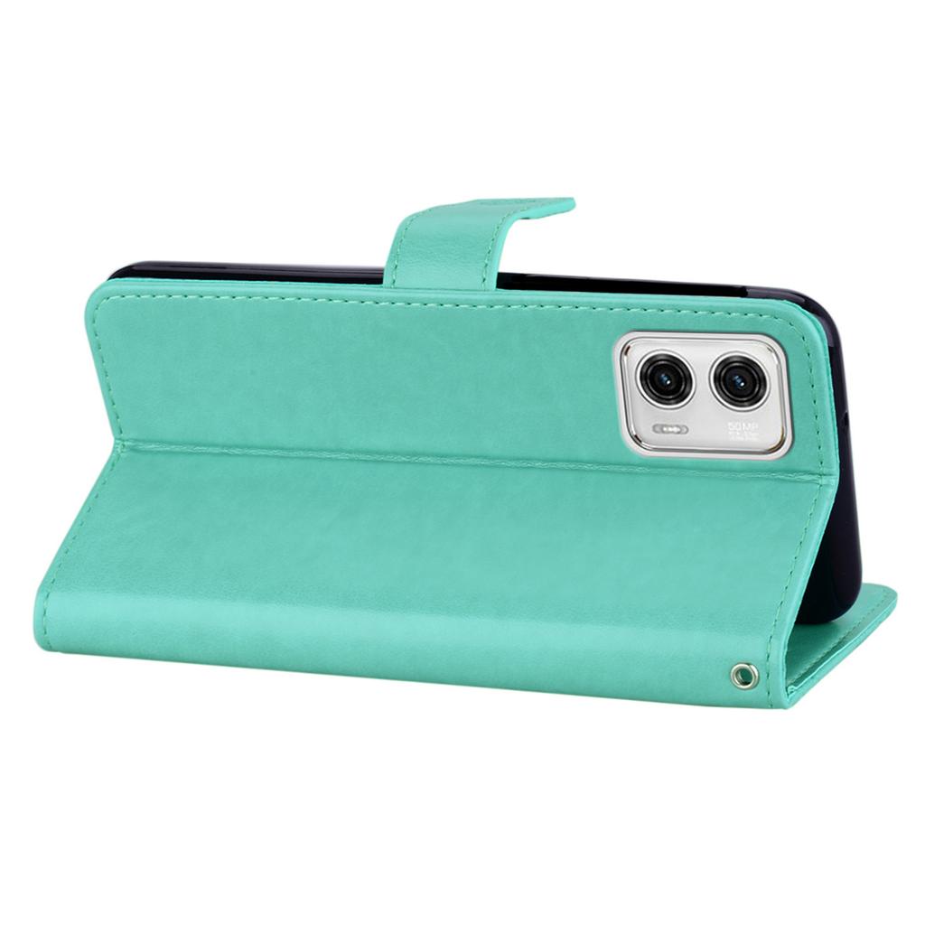 Для Motorola Moto G73 5G Чехол-книжка из ПУ кожи со стразами, с принтом совы, с подставкой, кошелек