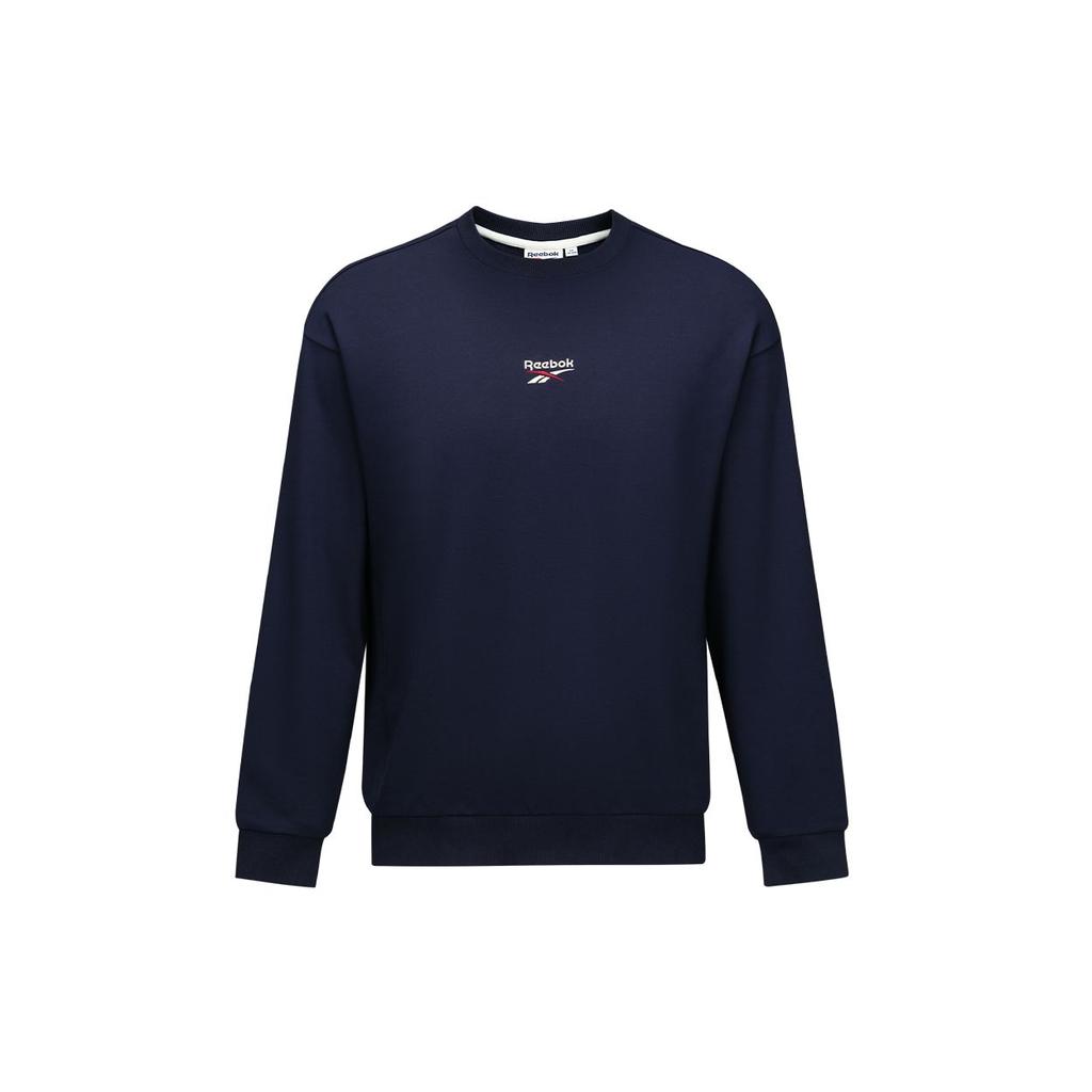 Reebok Удобный повседневный свитер в стиле ретро, унисекс, темно-синий 24FRM305UGN2