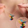 Colorful Women's Necklace Bird Shape Birds Necklace Exquisite Hummingbird Necklace  Women