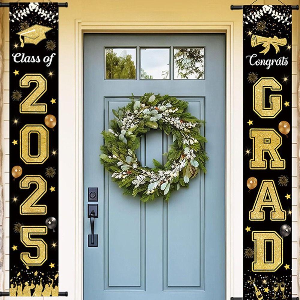 Congrats Grad Graduation Photography Backdrop Graduates Theme Background  School Party Decor