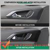 Car Door Handle Cover for Volkswagen VW T-Cross Tcross 2018 - 2026 LHD Carbon Fiber Door Panel Sticker Trim Inner Accessories
