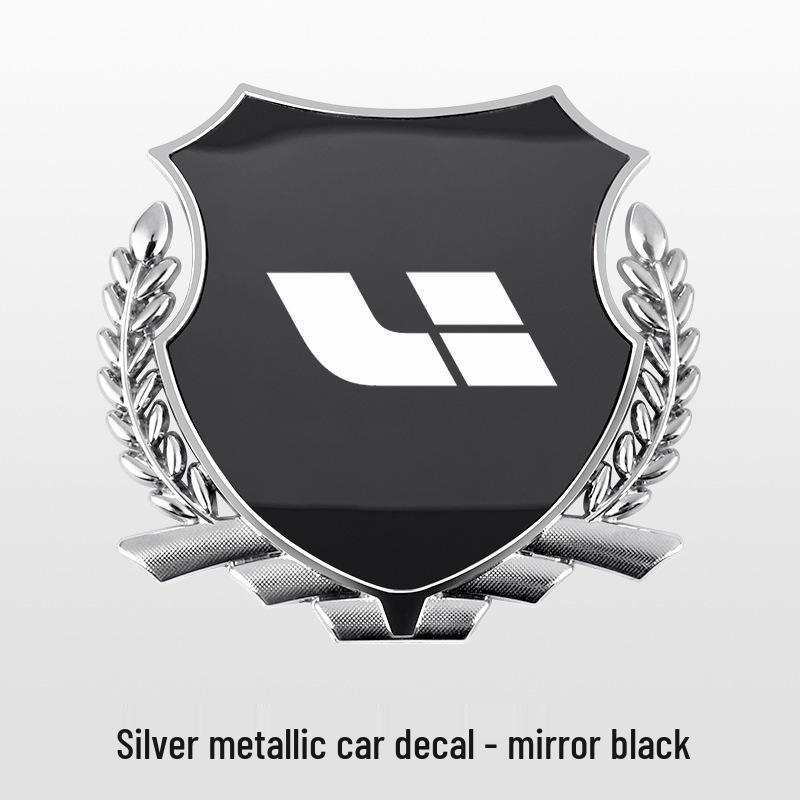 Ideal Cars Wheat Ear Fender Emblem for L6/ONE/L7/L8/L9/MEGA Models - Metal Body Decoration