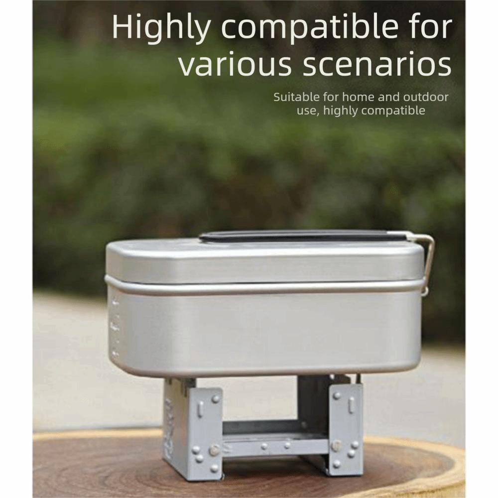 Ultralight Outdoor Tablet Pocket Stove Compact Mini Folding Stove  Camping Stove