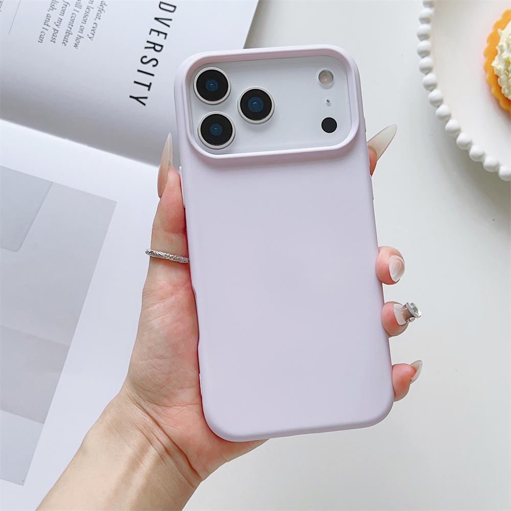 Матовый Чехол Конфетного Цвета для iPhone 17 Air 16 16E 15 Pro Max Жидкий Силикон Ударопрочный Защитный Ощущение Кожи Прочный Чехол